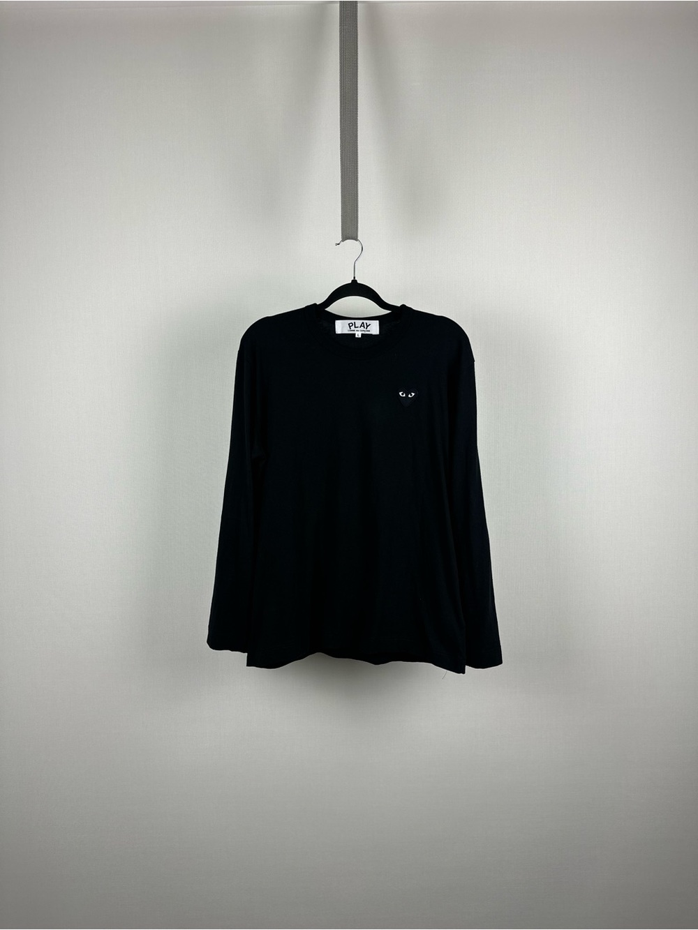 Comme des Garcons Black Long-Sleeve Crewneck with Eye Logo
